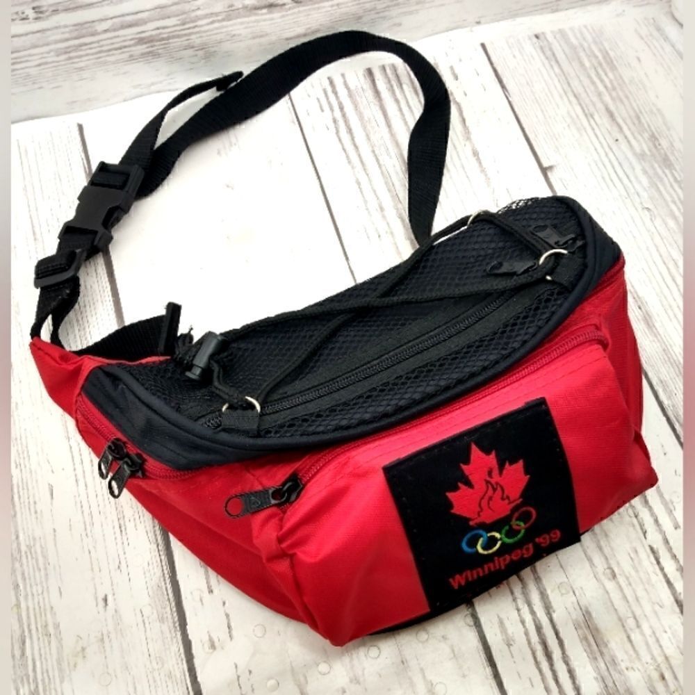 1999 Pan Am Games Belt Bag Winnipeg Canada Bum Bag Unisex Vintage Men's Women's - Picture 5 of 12
